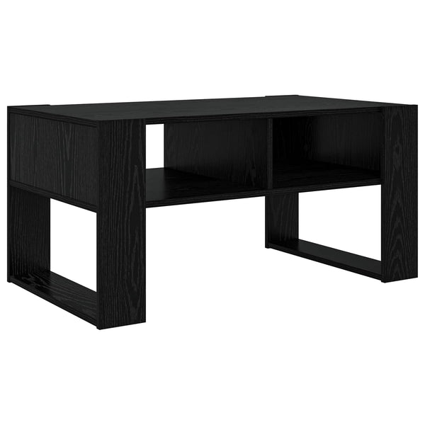 Schwarzer Couchtisch Eichenoptik