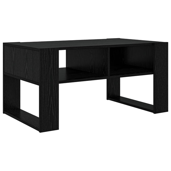 Schwarzer Couchtisch Eichenoptik
