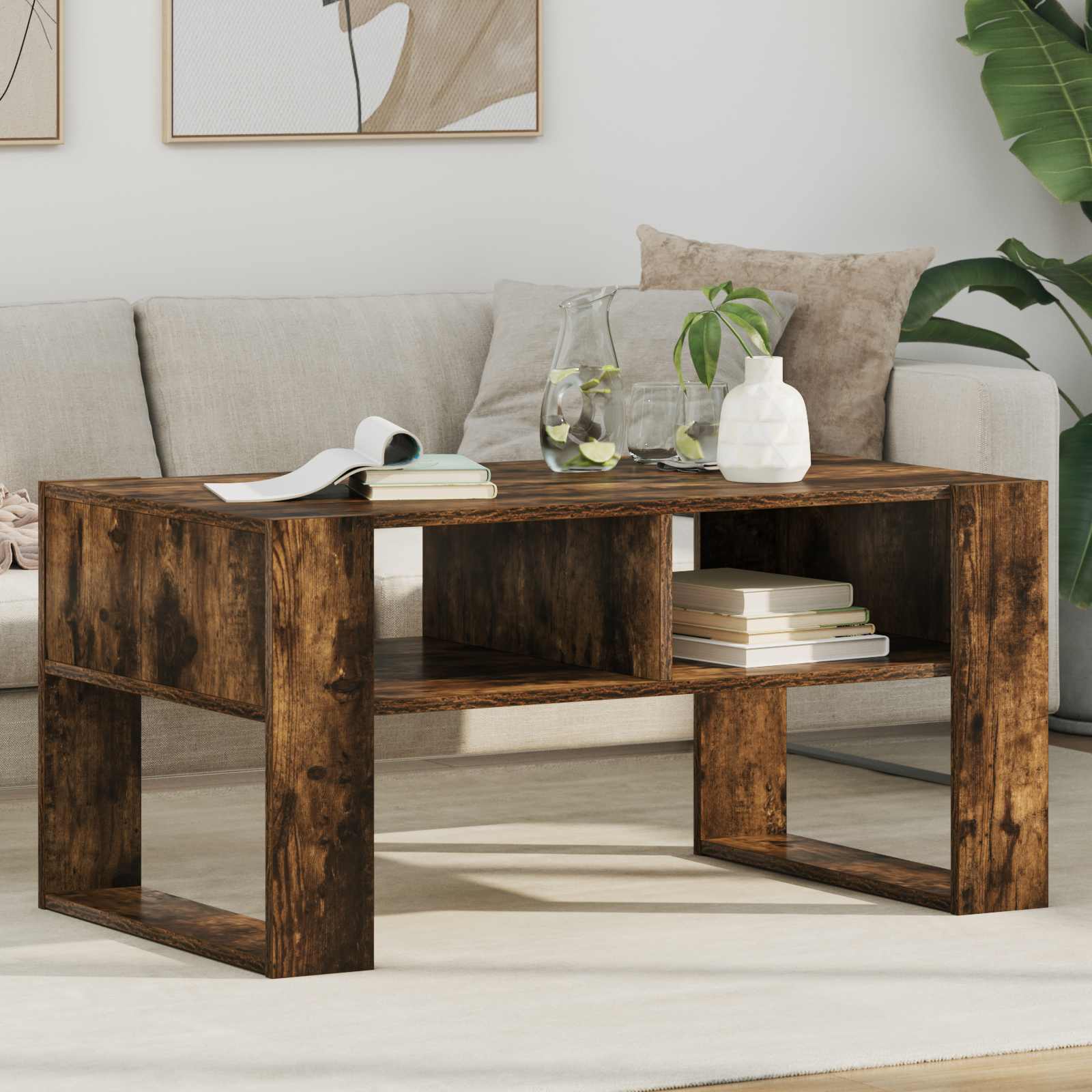 Couchtisch Geräucherte Eiche 92x53 cm