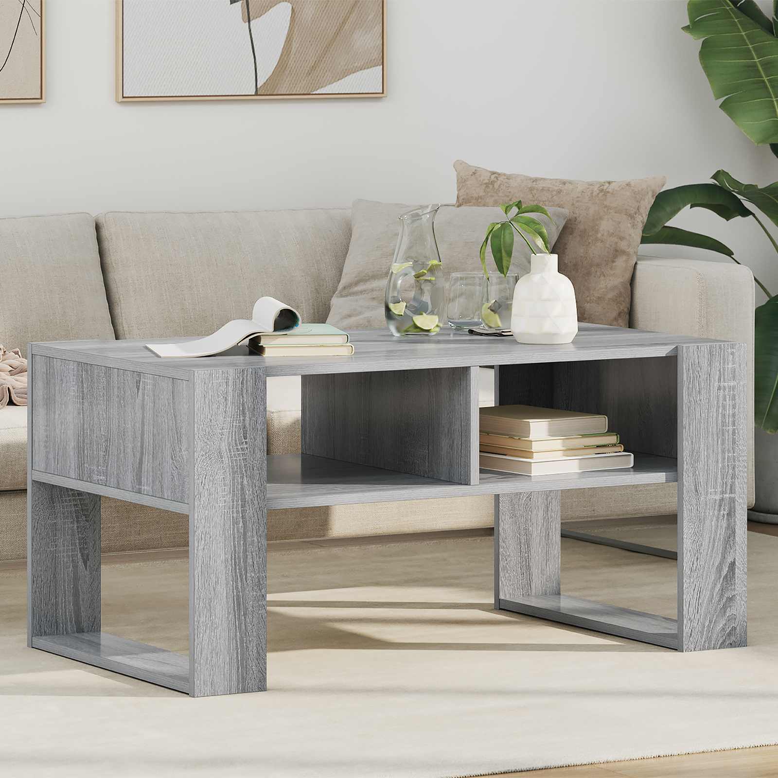 Couchtisch Grau Sonoma 92x53 cm