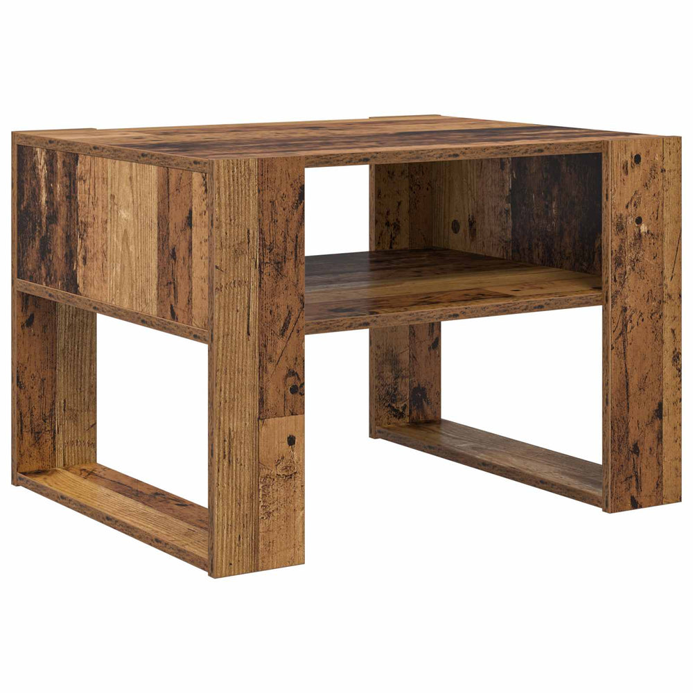 Couchtisch mit Stauraum Altholz