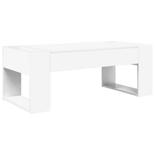Weißer Couchtisch 110 cm Holzwerkstoff