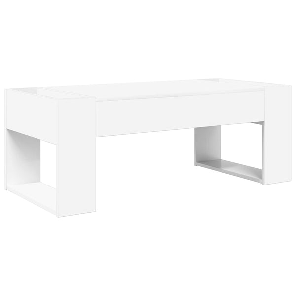 Weißer Couchtisch 110 cm Holzwerkstoff