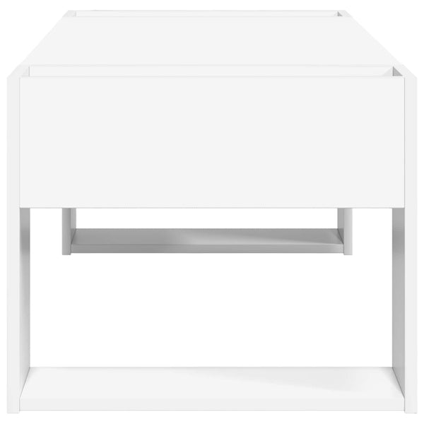Weißer Couchtisch 110 cm Holzwerkstoff