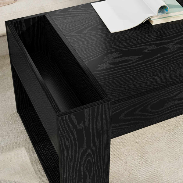 Couchtisch Schwarz Eichenoptik 110 cm