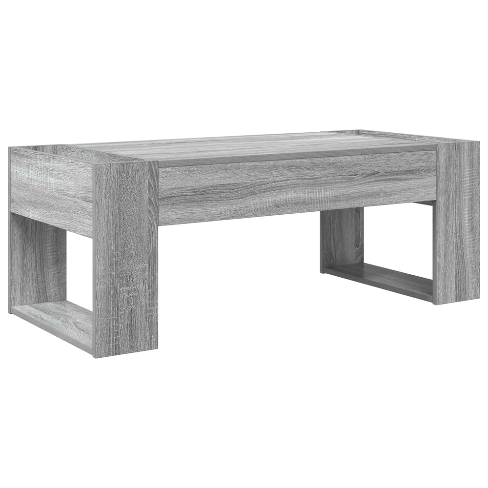 vidaXL Coffee Table Sonoma Grey 110 x 50 x 41 cm Engineered Wood