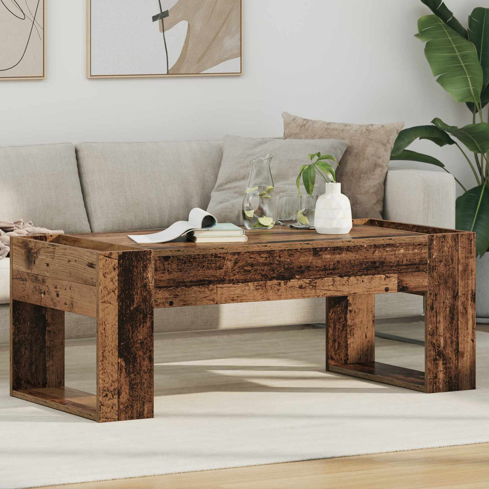 vidaXL Coffee Table Reclaimed Wood 110 x 50 x 41 cm Engineered Wood