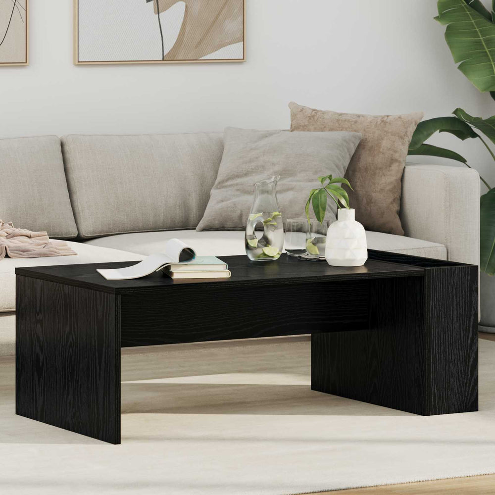 Couchtisch Schwarz Eichenoptik 95x50 cm