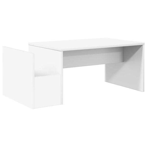 Weißer Couchtisch 90x45 cm