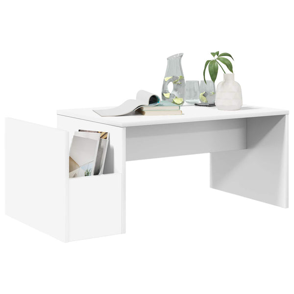 Weißer Couchtisch 90x45 cm