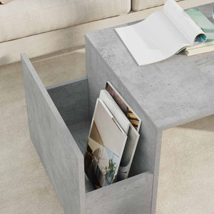Beton Grau Couchtisch 90x45 cm