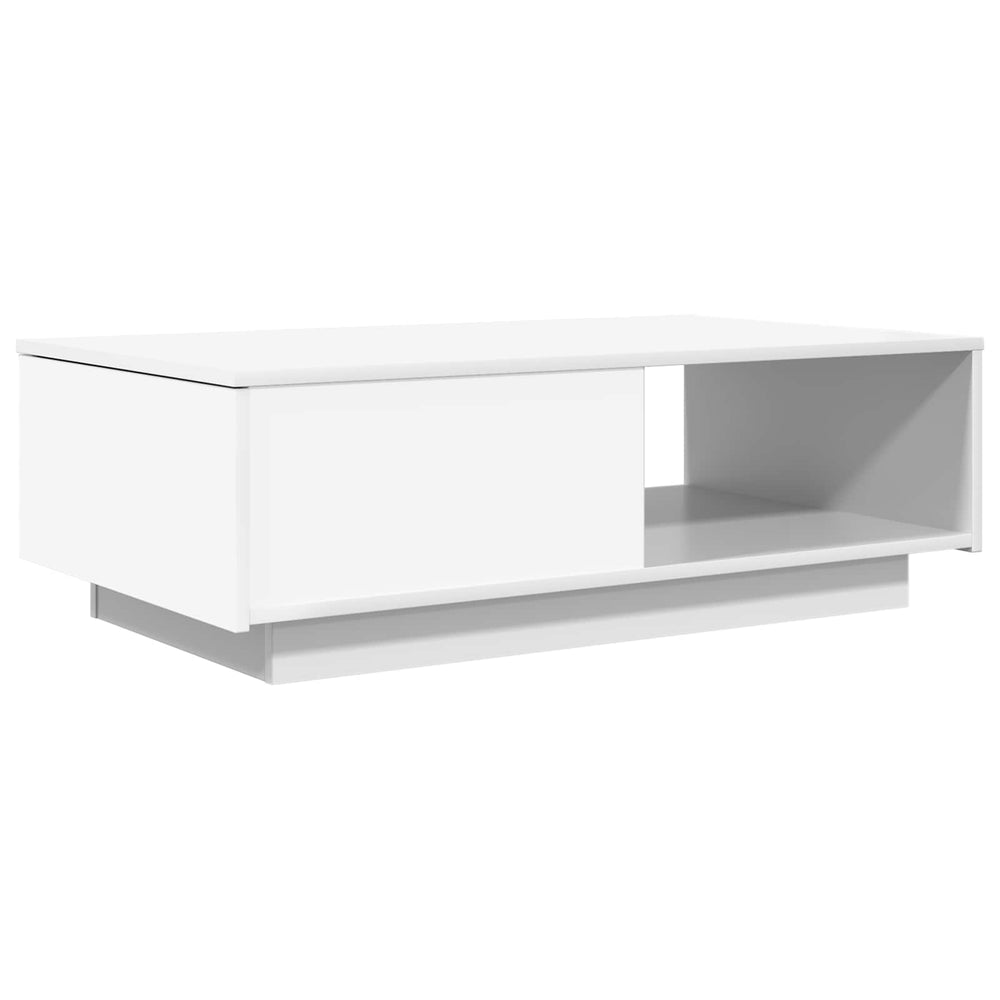 vidaXL Coffee Table with Drawers White 95 x 55 x 31 cm Engineered Wood