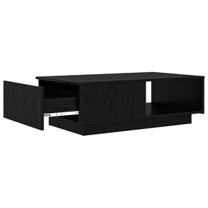 Schwarzer Couchtisch Eichenoptik