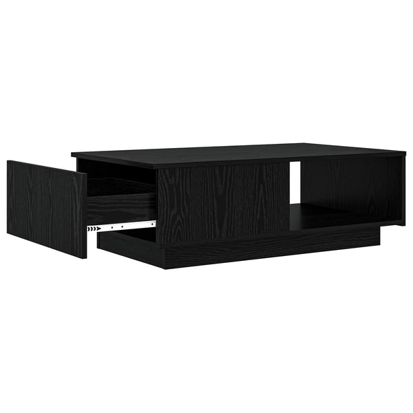 Schwarzer Couchtisch Eichenoptik