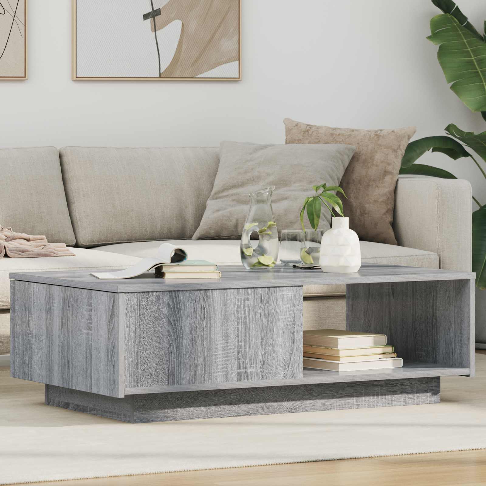 Couchtisch Sonoma Grau 95x55 cm
