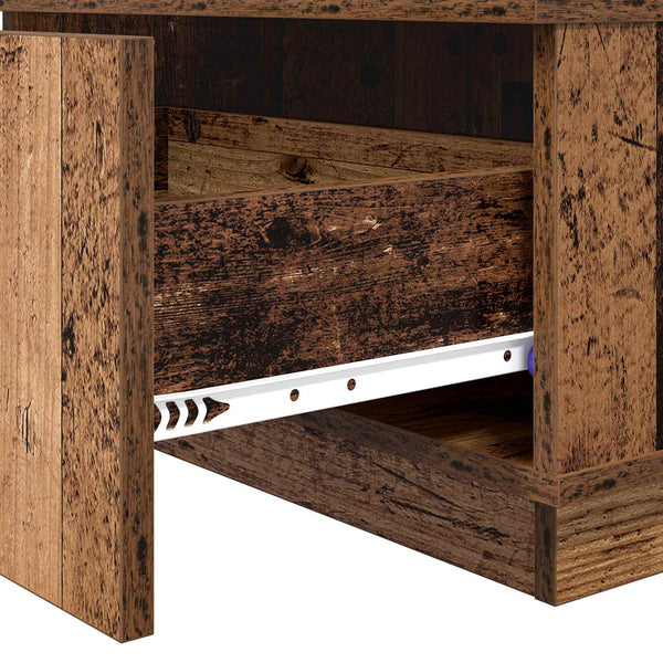 Couchtisch Altholz mit Schubladen 95x55 cm