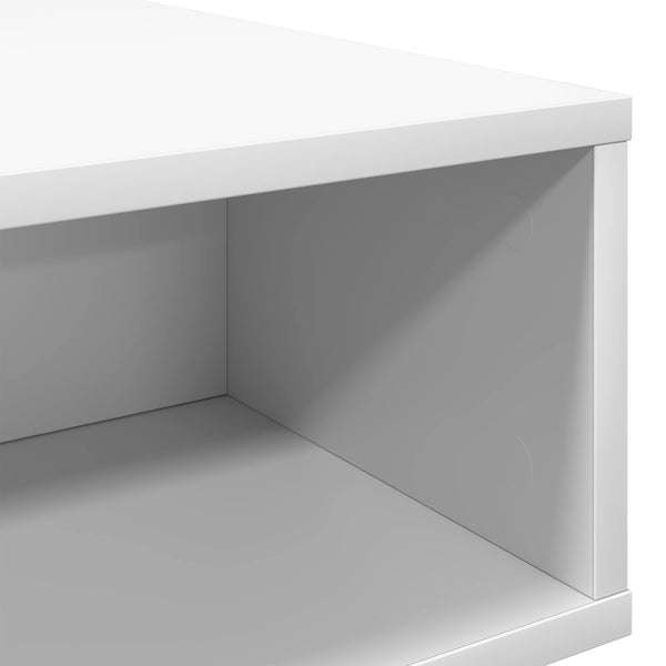 Weißer Couchtisch Holzwerkstoff 105 cm