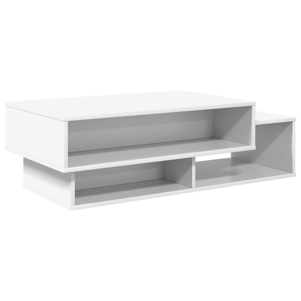 Weißer Couchtisch Holzwerkstoff 105 cm