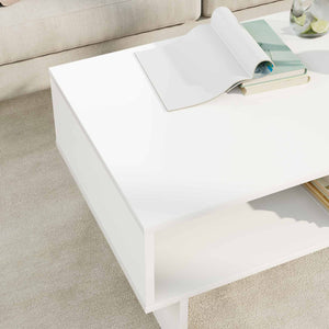 Weißer Couchtisch 80 cm