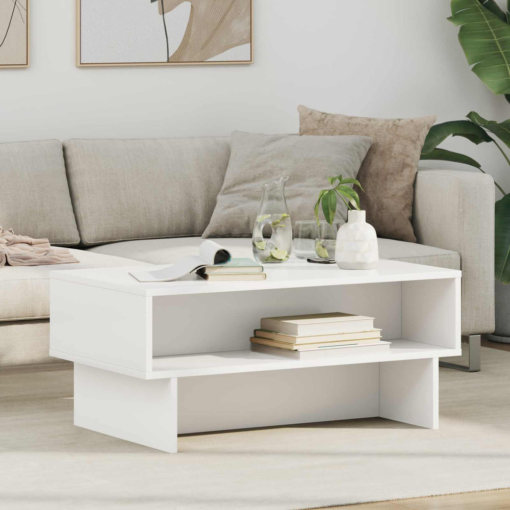 Weißer Couchtisch 80 cm