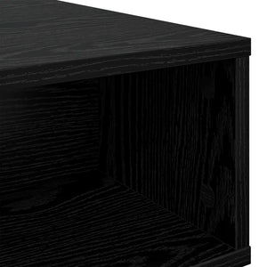 Schwarzer Couchtisch Eichenoptik 80cm