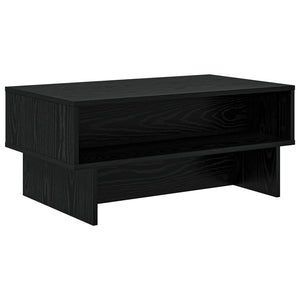Schwarzer Couchtisch Eichenoptik 80cm