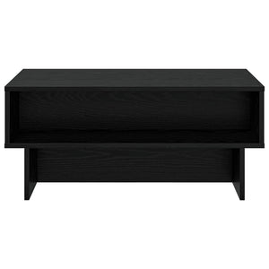 Schwarzer Couchtisch Eichenoptik 80cm