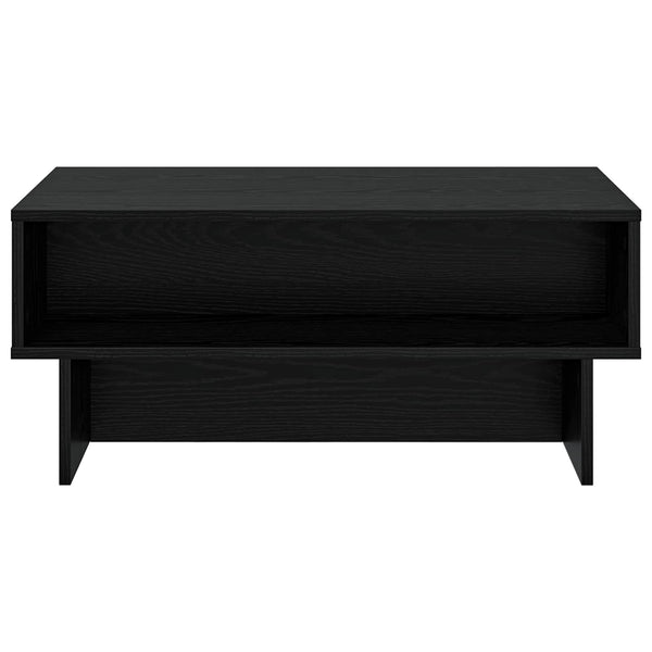 Schwarzer Couchtisch Eichenoptik 80cm