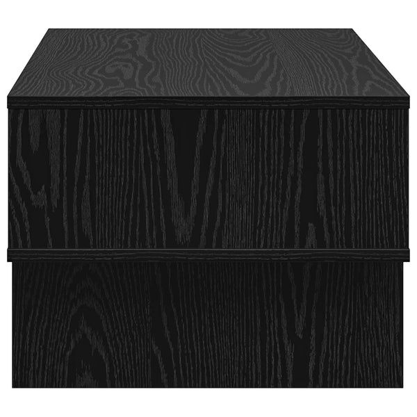 Schwarzer Couchtisch Eichenoptik 80cm