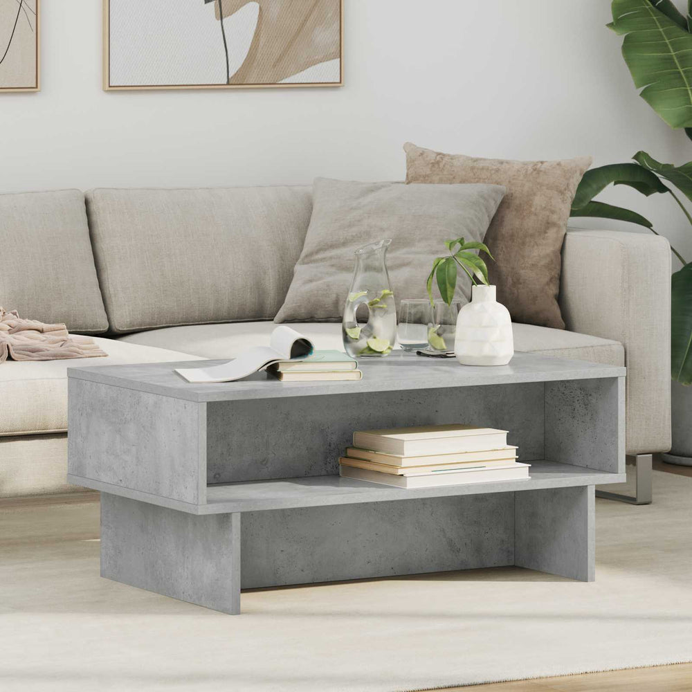 Couchtisch Beton Grau 80 cm