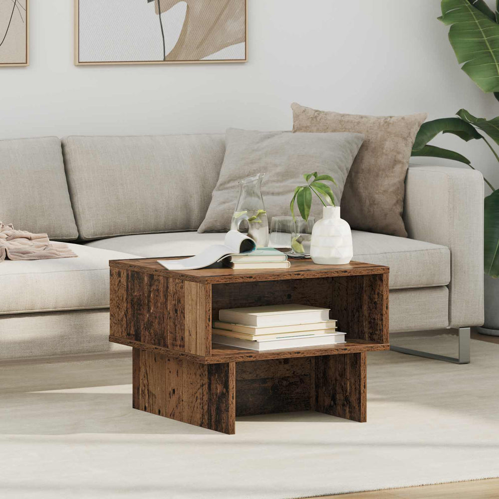 Couchtisch Altholz 48x46 cm