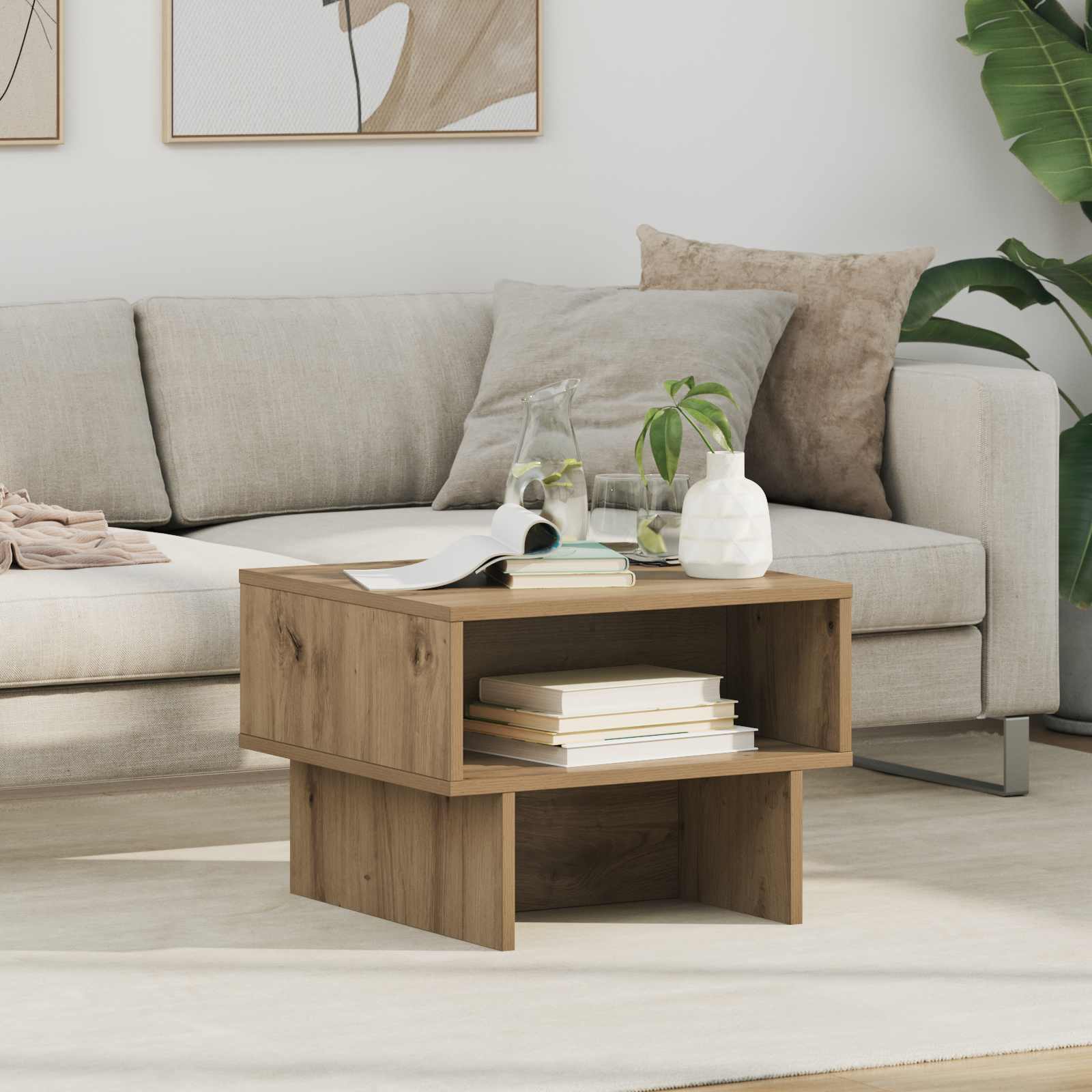 Couchtisch Artisan Eiche 48x46x35 cm