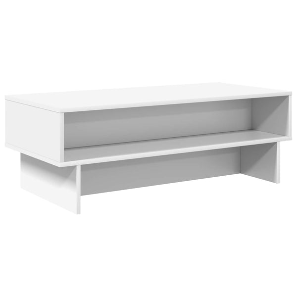 Weißer Couchtisch 100 cm Holzwerkstoff
