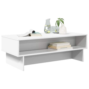 Weißer Couchtisch 100 cm Holzwerkstoff