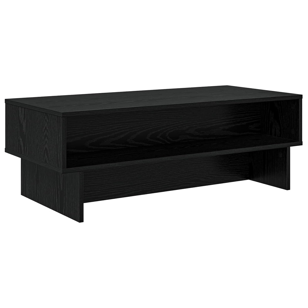Schwarzer Couchtisch Eichenoptik
