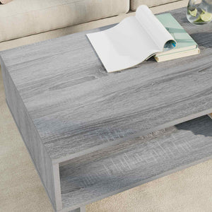 Grauer Couchtisch Sonoma, 100 cm