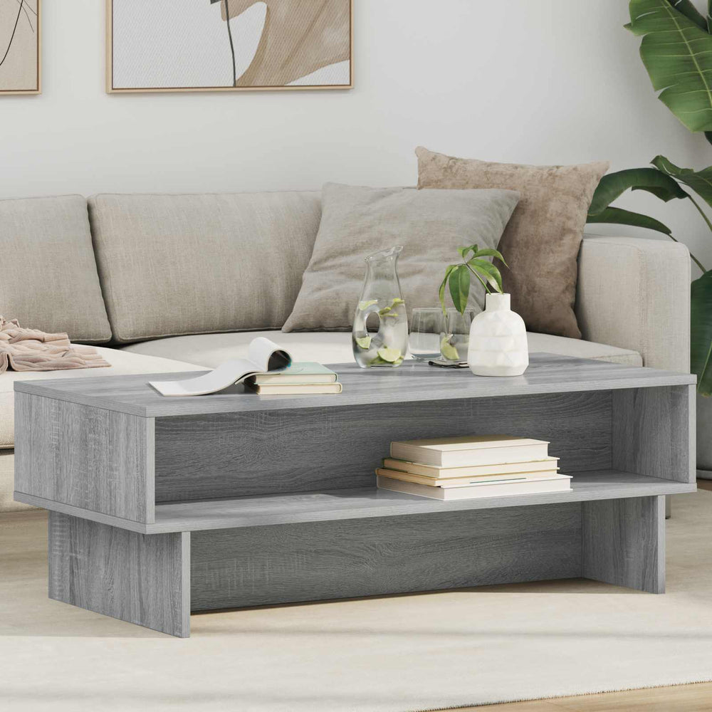 Grauer Couchtisch Sonoma, 100 cm