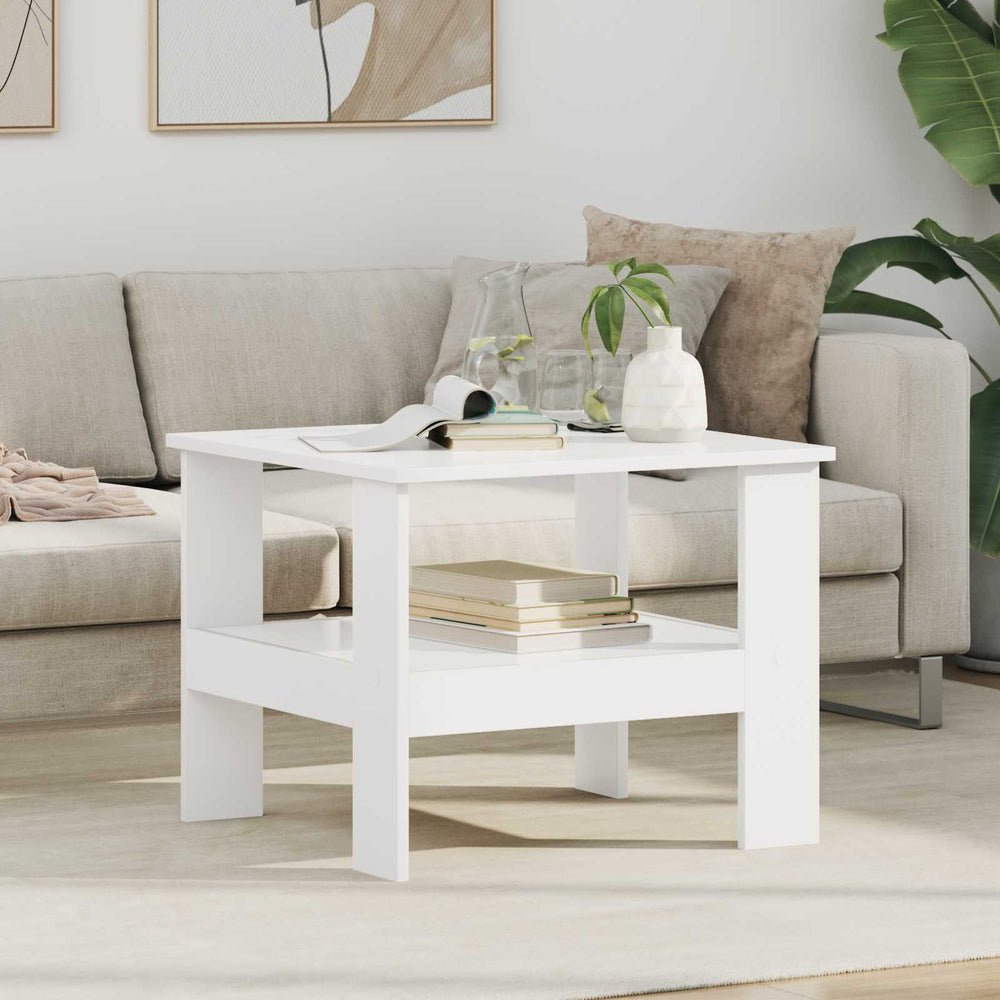Weißer Couchtisch 57x55x45cm