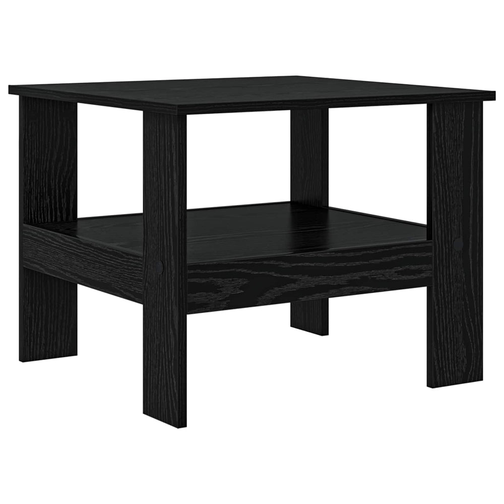 Schwarzer Couchtisch Eichenoptik 57x55 cm