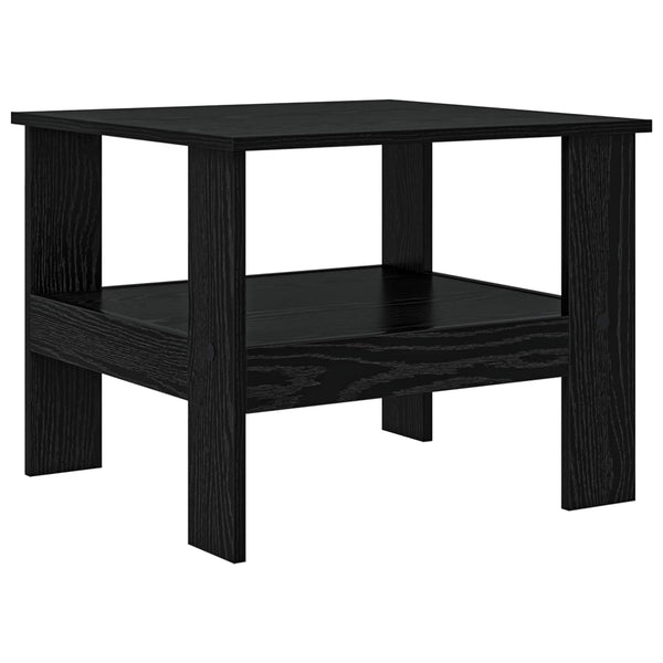 Schwarzer Couchtisch Eichenoptik 57x55 cm