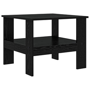 Schwarzer Couchtisch Eichenoptik 57x55 cm