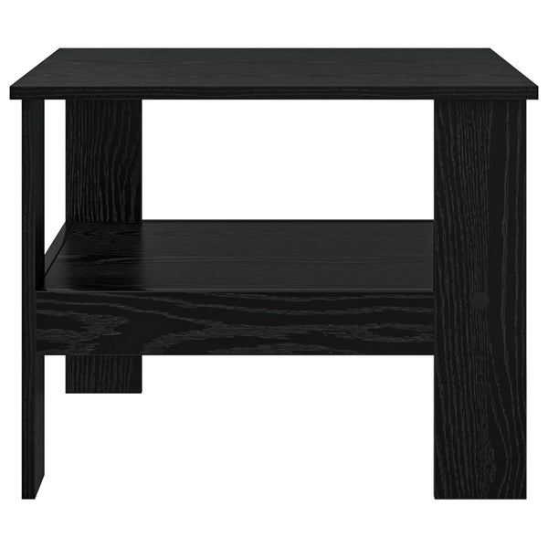 Schwarzer Couchtisch Eichenoptik 57x55 cm