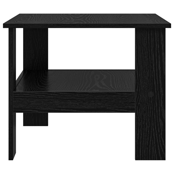 Schwarzer Couchtisch Eichenoptik 57x55 cm