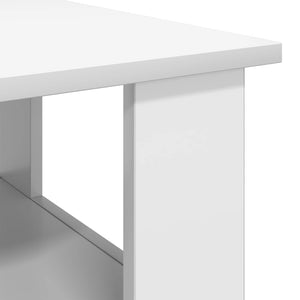 Couchtisch Weiß 90x50 cm Holzwerkstoff