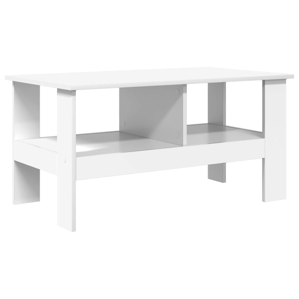 Couchtisch Weiß 90x50 cm Holzwerkstoff