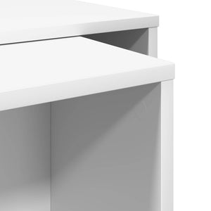 Weißes Couchtisch Set, 2-teilig