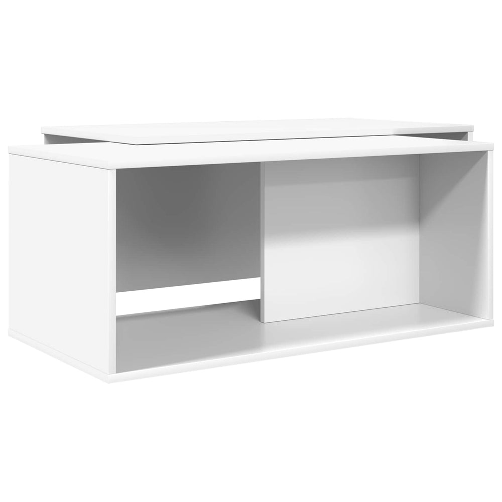 Weißes Couchtisch Set, 2-teilig