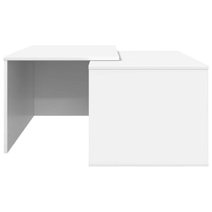 Weißes Couchtisch Set, 2-teilig