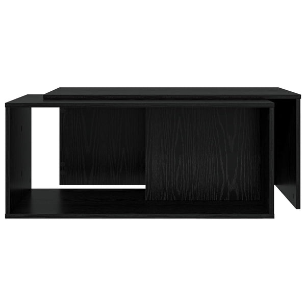 Schwarz Eiche Couchtisch Set, 2-teilig