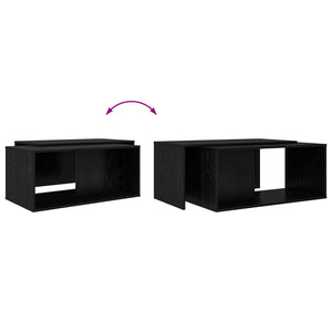 Schwarz Eiche Couchtisch Set, 2-teilig